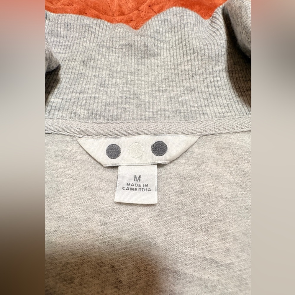 Three Dots Gray Half Zip Pullover Sweatshirt Mock… - image 3